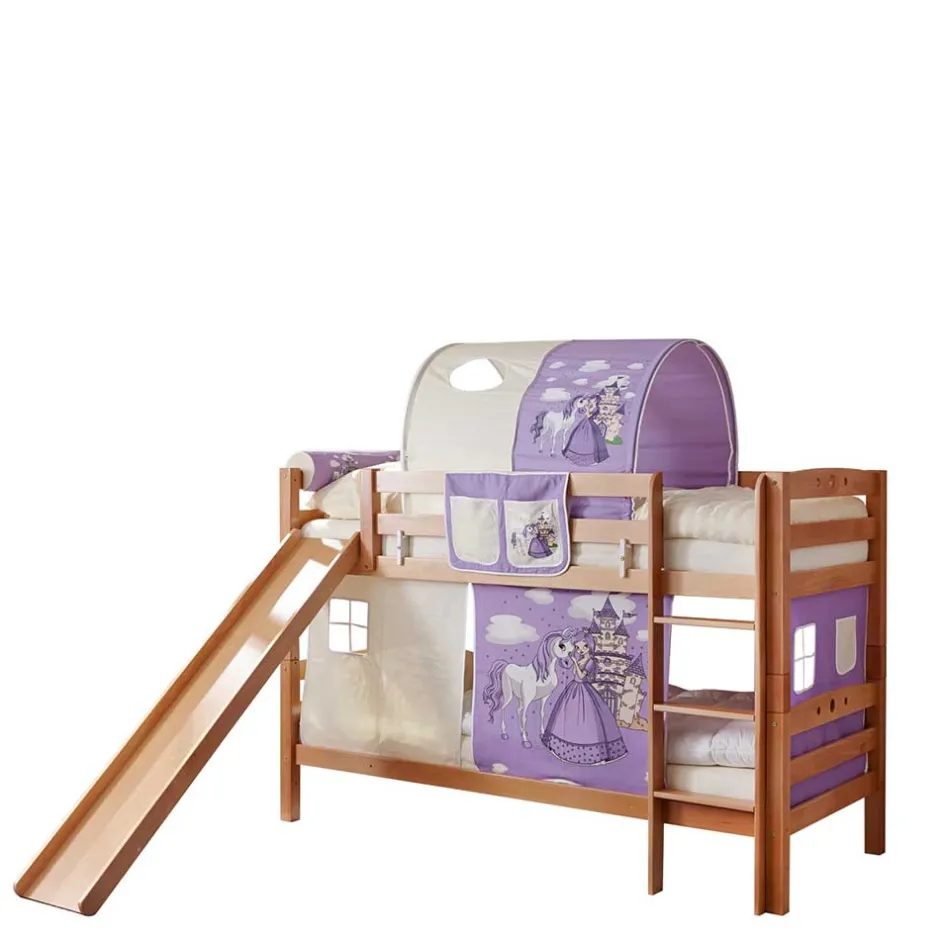 Kinder Wohnen Rutsche Doppekstockbett für Mädchen - Baltea