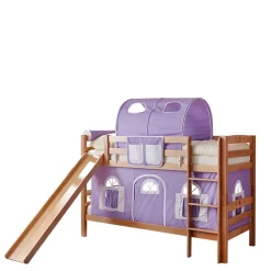 Kinder Wohnen Rutsche Doppelstockbett aus Buche Natur - Hamjon