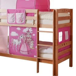 Kinder Wohnen Rutsche Etagenbett für Mädchen in Natur - Norklin