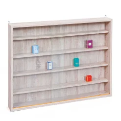 Wohnen Sammler Hängevitrine Taupos in Eiche Sonoma