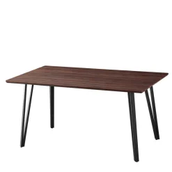 Wohnen Samt Armlehnenstühle mit Esstisch - Casimir (fünfteilig)