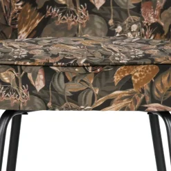 Samt Barstuhl mit Pflanzen Muster - Nongo^Wohnen Online