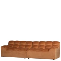 Wohnen Samt Designcouch in Terracotta - Gracey