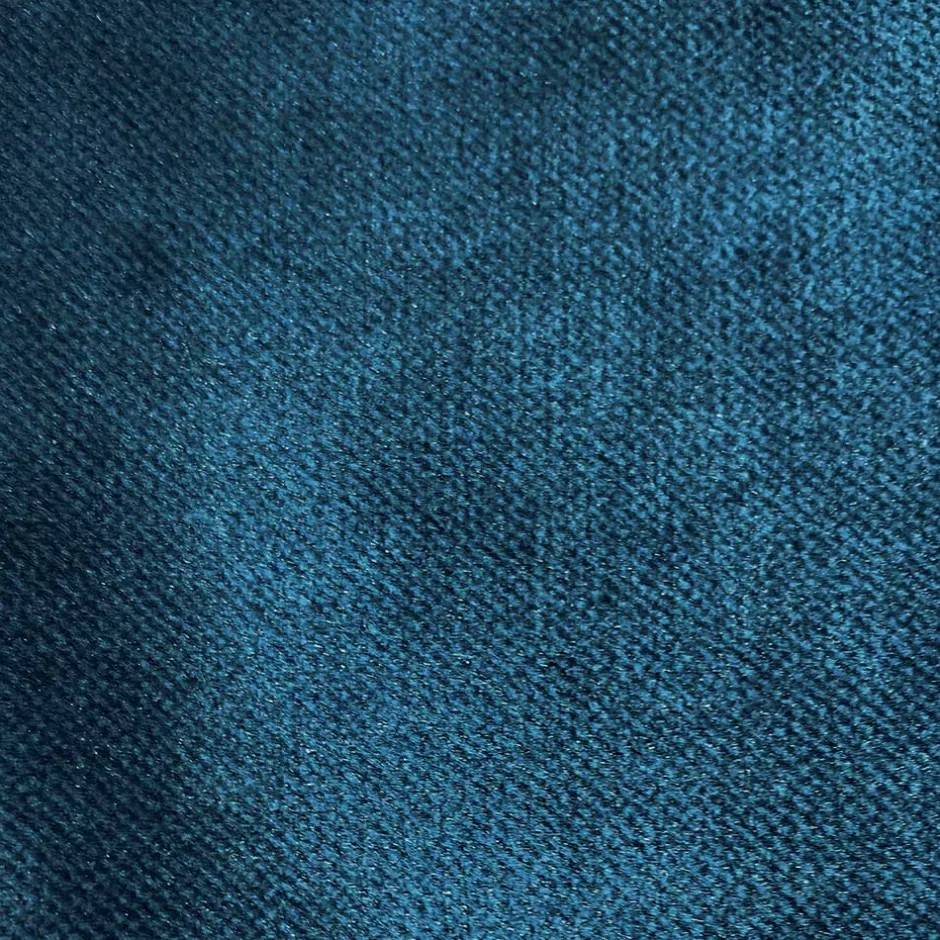 Samt Polsterhocker in Blau & Schwarz - Cumagon^Wohnen