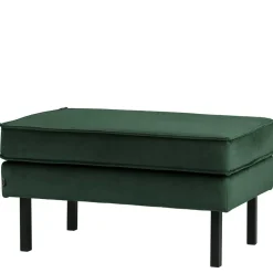 Wohnen Samt Polsterhocker in Grün - Distroit