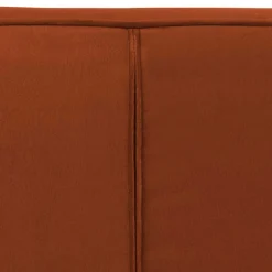 Wohnen Samt Polstersessel in Rost Braun - Zitrony