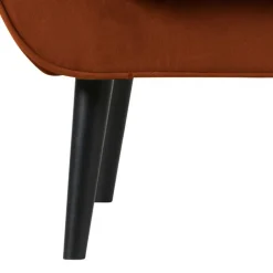 Wohnen Samt Polstersessel in Rost Braun - Zitrony