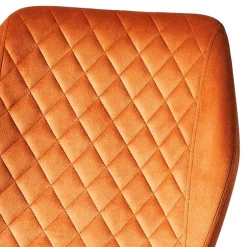 Samt Polsterstühle in Orange - Gravita (4er Set)^Wohnen