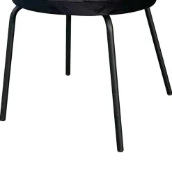 Wohnen Samt Polsterstühle in Schwarz - Siao (2er Set)