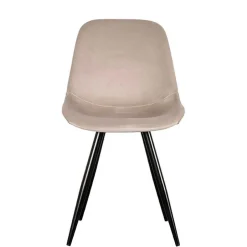 Samt Schalenstuhl in Beige - Jesafina (2er Set)^Wohnen Outlet