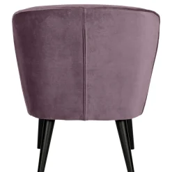 Wohnen Samt Sessel in Flieder - ohne Armlehnen - Barna