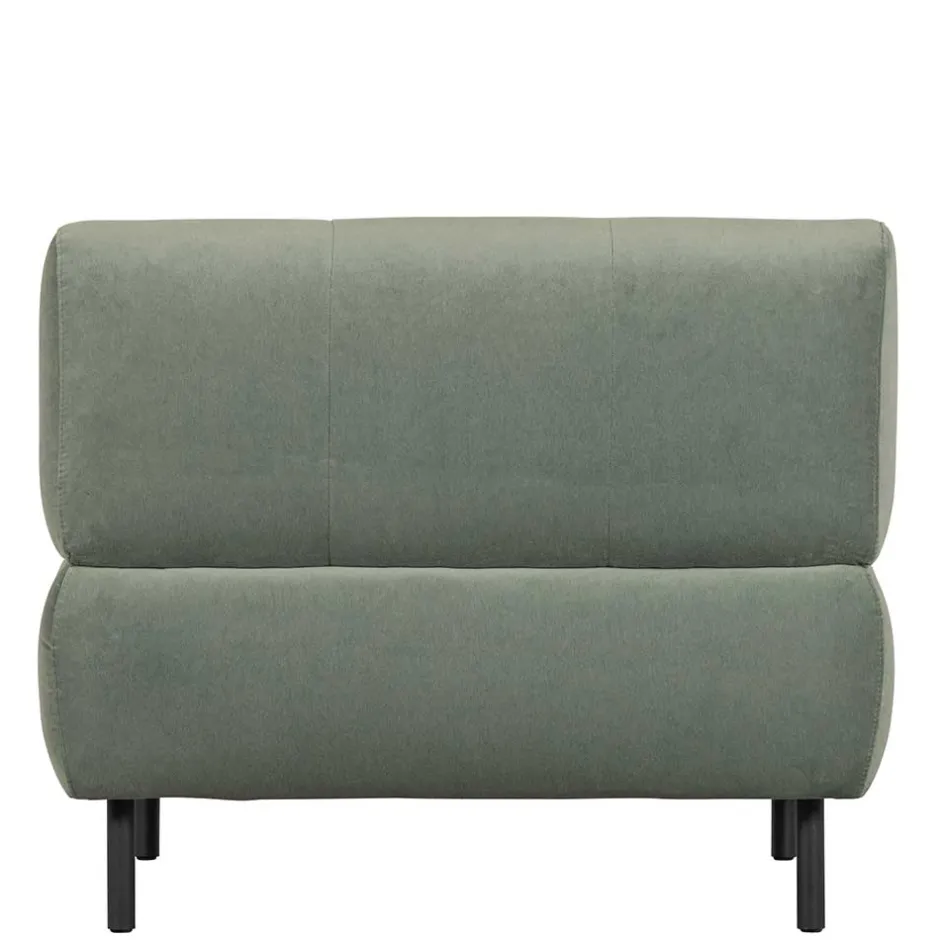 Wohnen Samt Sessel ohne Armlehnen in Graugrün - Norwich
