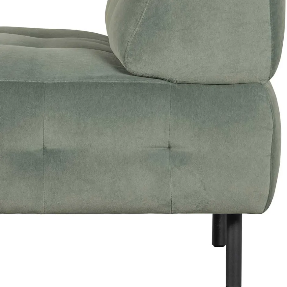 Wohnen Samt Sessel ohne Armlehnen in Graugrün - Norwich