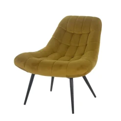 Wohnen Samt Sessel ohne Armlehnen mit 50 cm Sitzhöhe - Agata