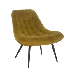 Wohnen Samt Sessel ohne Armlehnen mit 50 cm Sitzhöhe - Agata