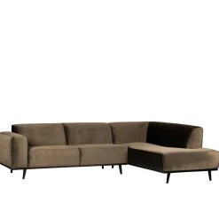 Samt Sofa Eckgarnitur in Taupe - Matca^Wohnen Online