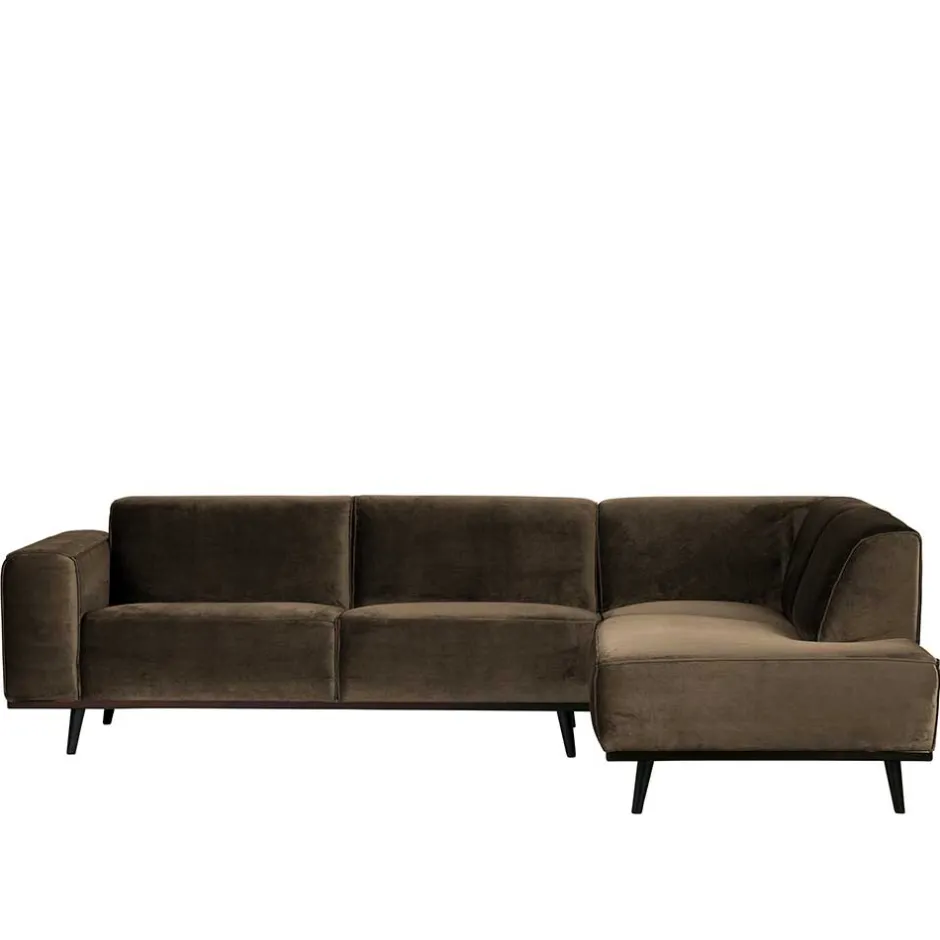 Samt Sofa Eckgarnitur in Taupe - Matca^Wohnen Online
