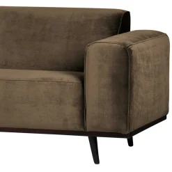 Samt Sofa Eckgarnitur in Taupe - Matca^Wohnen Online