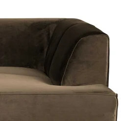 Samt Sofa Eckgarnitur in Taupe - Matca^Wohnen Online