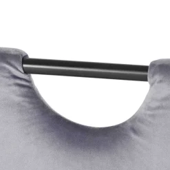 Samt Stühle mit Quersteppung in Grau - Pysio (Set)^Wohnen New