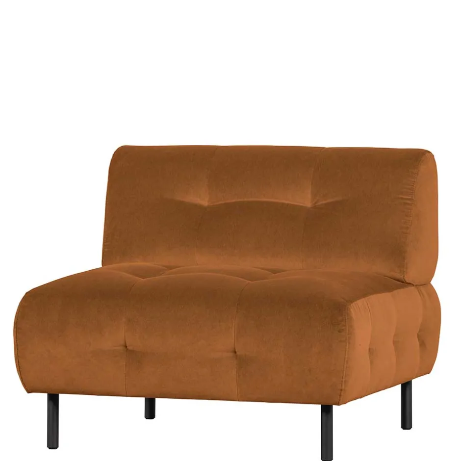 Samtsessel in Hellbraun - Mindnight^Wohnen Hot