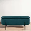 Samt-Truhenbank in Dunkelgrün - Comota^Wohnen Sale