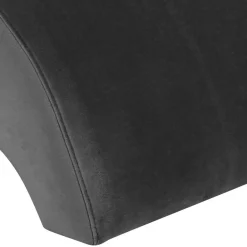 Wohnen Samtvelours Polsterhocker in Anthrazit - Izmael