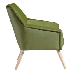 Samtvelours Polstersessel in Oliv Grün - Canossa^Wohnen Online