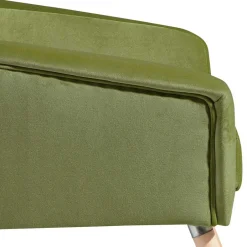 Samtvelours Polstersessel in Oliv Grün - Canossa^Wohnen Online