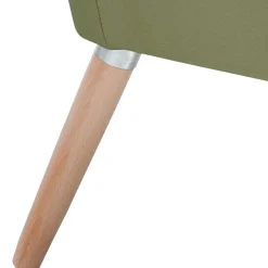 Samtvelours Polstersessel in Oliv Grün - Canossa^Wohnen Online