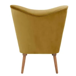 Samtvelours Polstersessel in Gelb und Erle - Ranalda^Wohnen Online