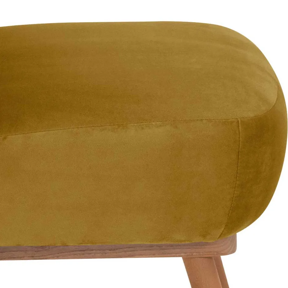 Samtvelours Polstersessel in Gelb und Erle - Ranalda^Wohnen Online