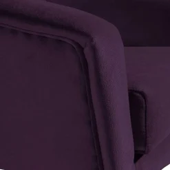 Samtvelours Sessel in Dunkellila - Career^Wohnen Best