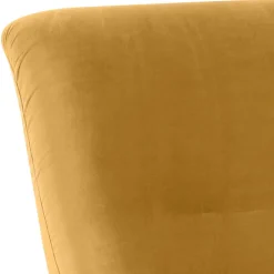 Wohnen Samtvelours Sessel in Gelb und Schwarz - Nikaragva