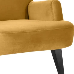 Wohnen Samtvelours Sessel in Gelb und Schwarz - Nikaragva