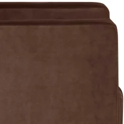 Wohnen Samtvelours Stoffsessel in Braun - Enroya