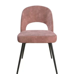 Samtvelours Stuhl in Altrosa - Landhuis^Wohnen Outlet