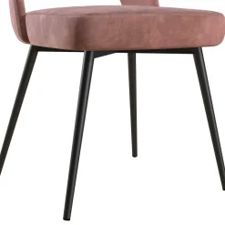 Samtvelours Stuhl in Altrosa - Landhuis^Wohnen Outlet