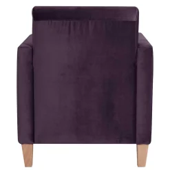 Samtvelours Wohnzimmersessel in Dunkellila - Adagiona^Wohnen Clearance