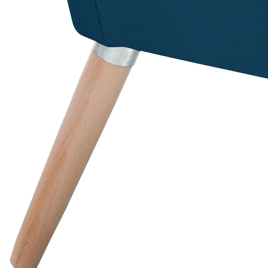 Samtvelours-Sessel in Petrol Blau - Bakra^Wohnen Sale