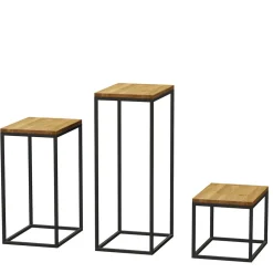 3-Satz Beistelltisch aus Wildeiche - Deliana (dreiteilig)^Wohnen Sale