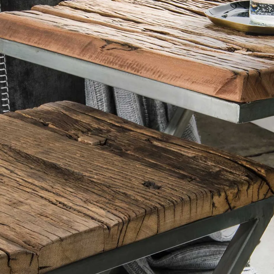 Wohnen 2-Satz Beistelltisch mit Z-Gestell - Matiro (zweiteilig)