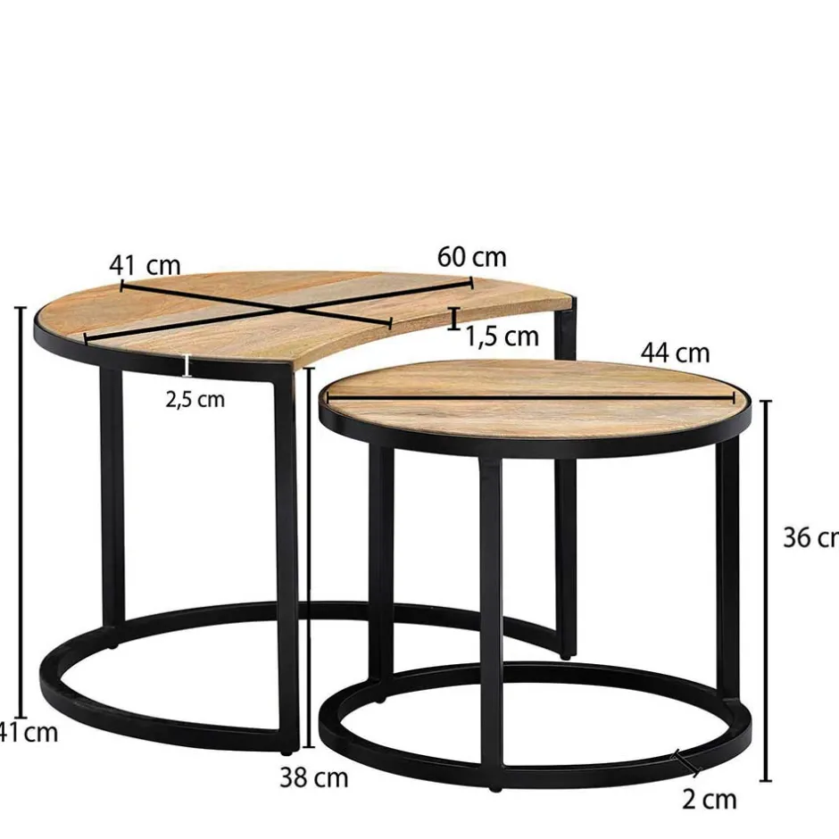 2-Satz Couchtisch in Mango - Acapella (zweiteilig)^Wohnen Online