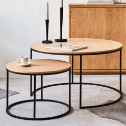 2-Satz Sofatisch Set in Eiche - Bosso (zweiteilig)^Wohnen Best