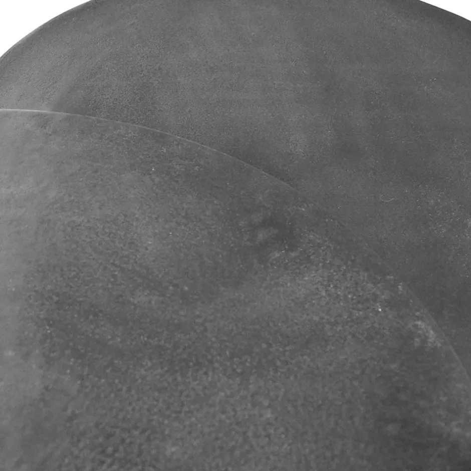 Wohnen 2-Satz-Tisch in Grau & Schwarz - Jacy (zweiteilig)