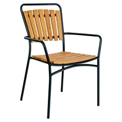 Scandi Chic Gartenstühle aus Teak Holz - Farmer (4er Set)^Wohnen Clearance