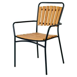 Scandi Chic Gartenstühle aus Teak Holz - Farmer (4er Set)^Wohnen Clearance