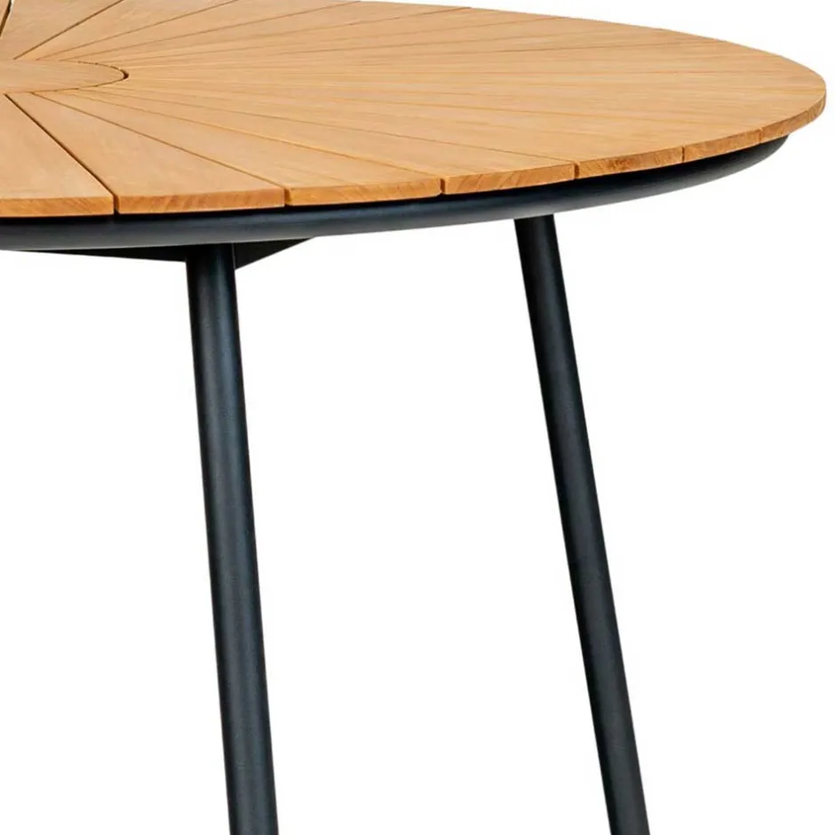 Scandi Chic Gartentisch aus Teak Massivholz - Farmer^Wohnen New