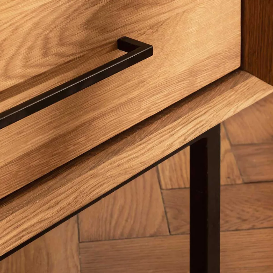 Scandi Chic Kommode aus Wildeiche & Metall - Kerfa^Wohnen Sale