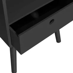 Wohnen Scandi Chic Nachtkommode in Schwarz - Lemerzi